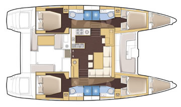 Lagoon 450 layout